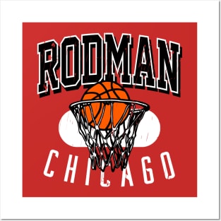 Vintage 90's Chicago Basketball Rod Posters and Art
